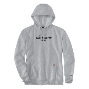 Carhartt Carhartt Logo graphic hoodie asphalt heather