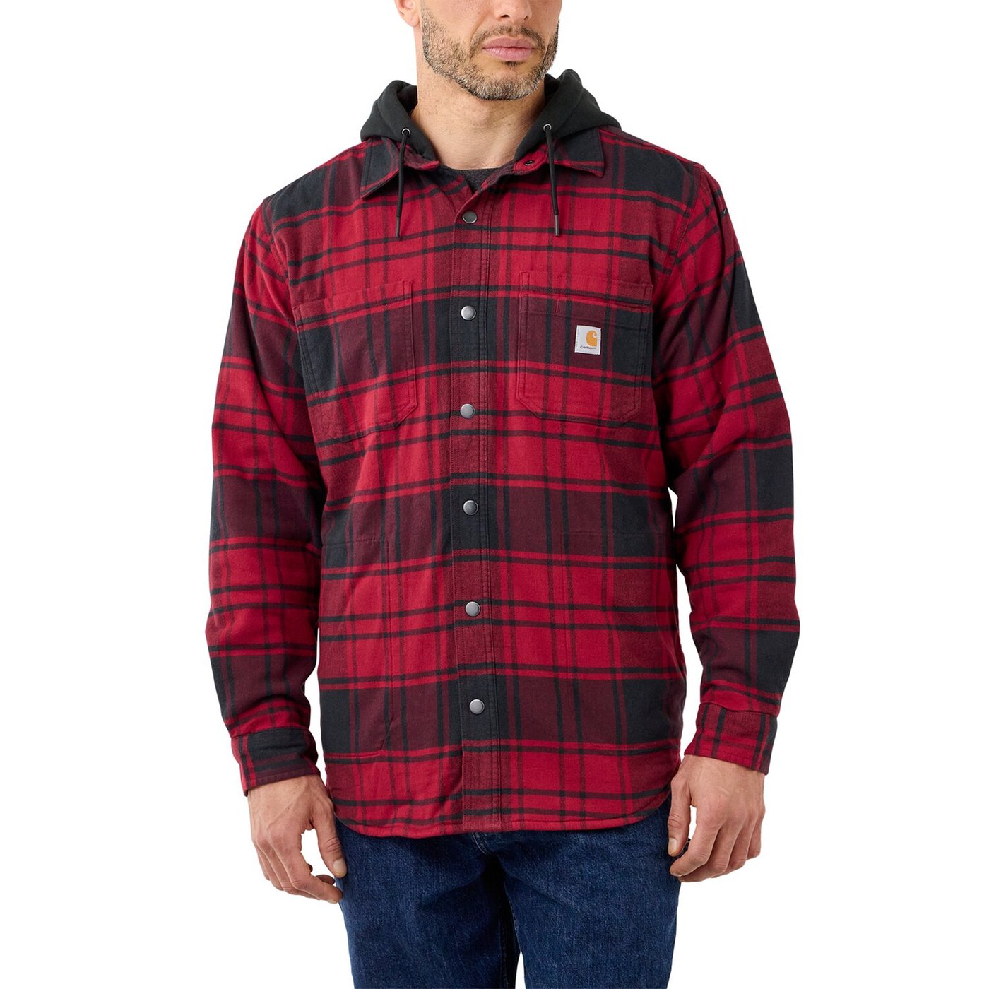 Carhartt Carhartt Flannel hooded shirt oxblood - Image 2