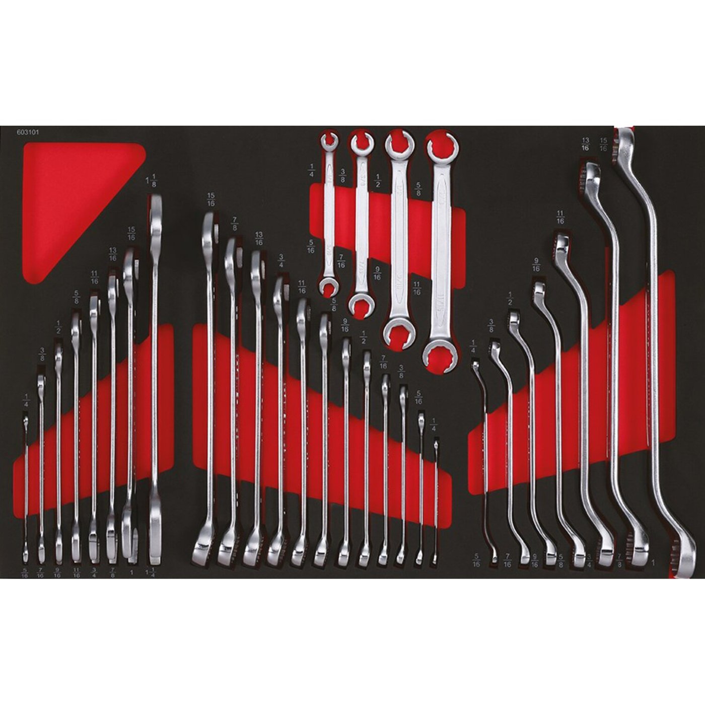 Sonic Sonic, wrench set 31-piece. US/SAE sizes