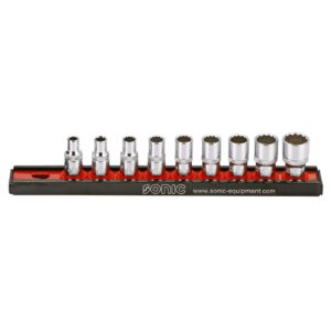 Sonic Sonic, socket rail set 1/4", 9-piece. US/SAE