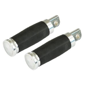 Performance Machine PM, Contour rubber wrapped foot pegs. Chrome