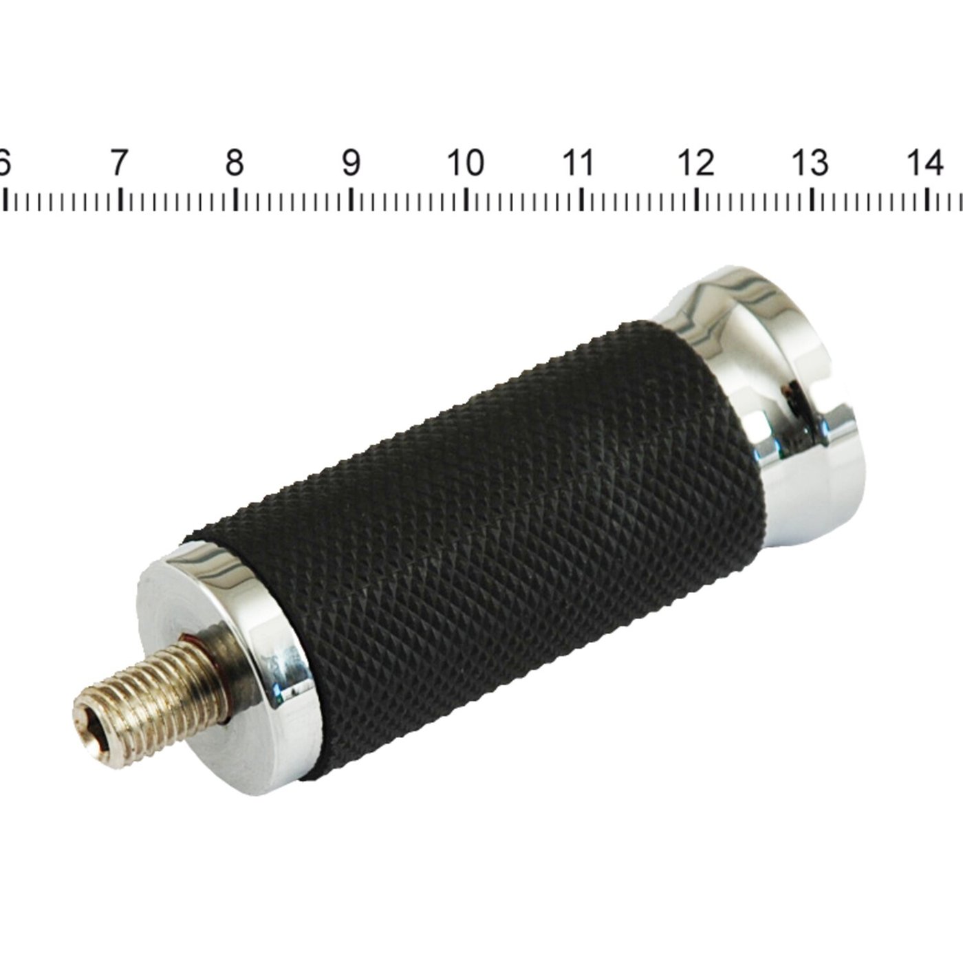 Performance Machine PM, Contour rubber wrapped shift/brake pedal. Chrome