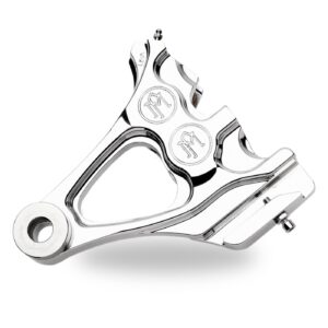 Performance Machine PM, 4-piston one-piece caliper/bracket, rear. Chrome