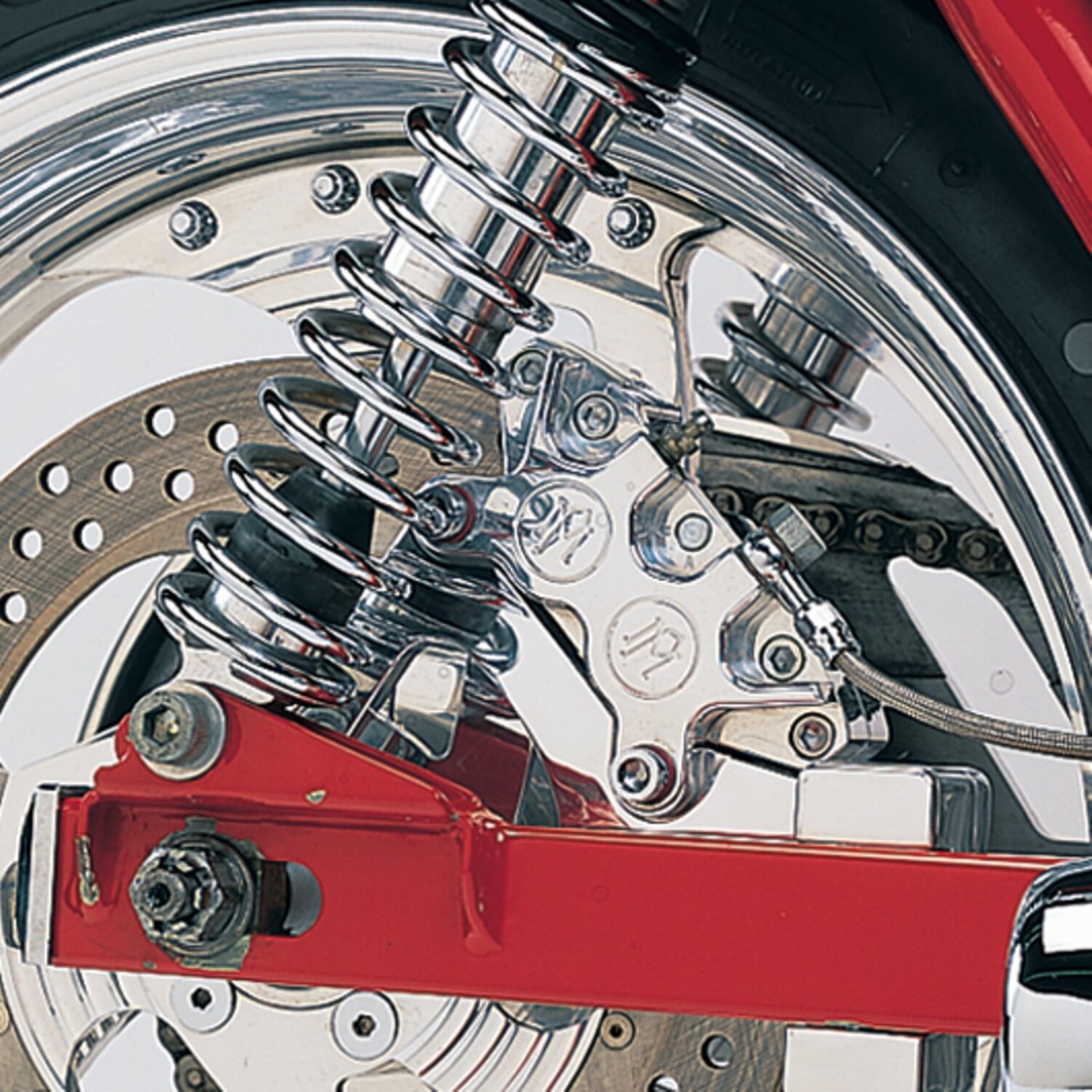 Performance Machine PM, Rear 4-p caliper bracket, 11.5". Polished - Image 2