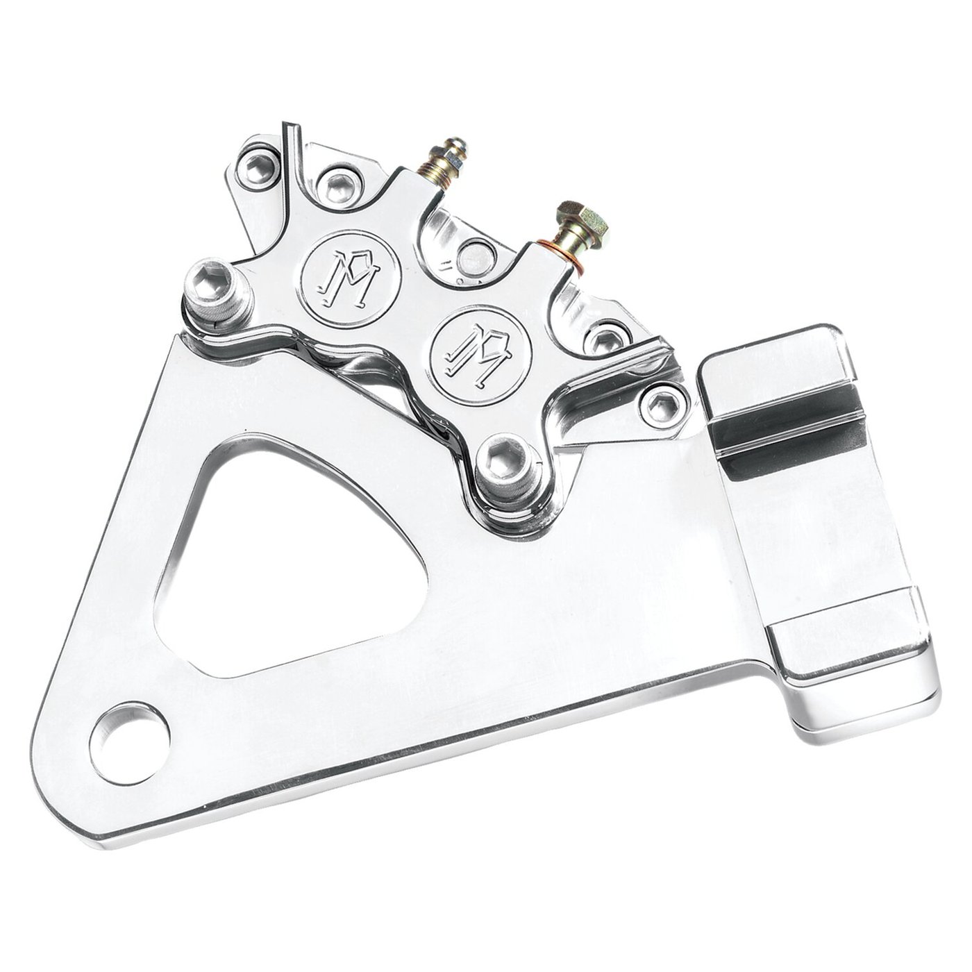 Performance Machine PM, Rear 4-p caliper bracket, 11.5". Polished