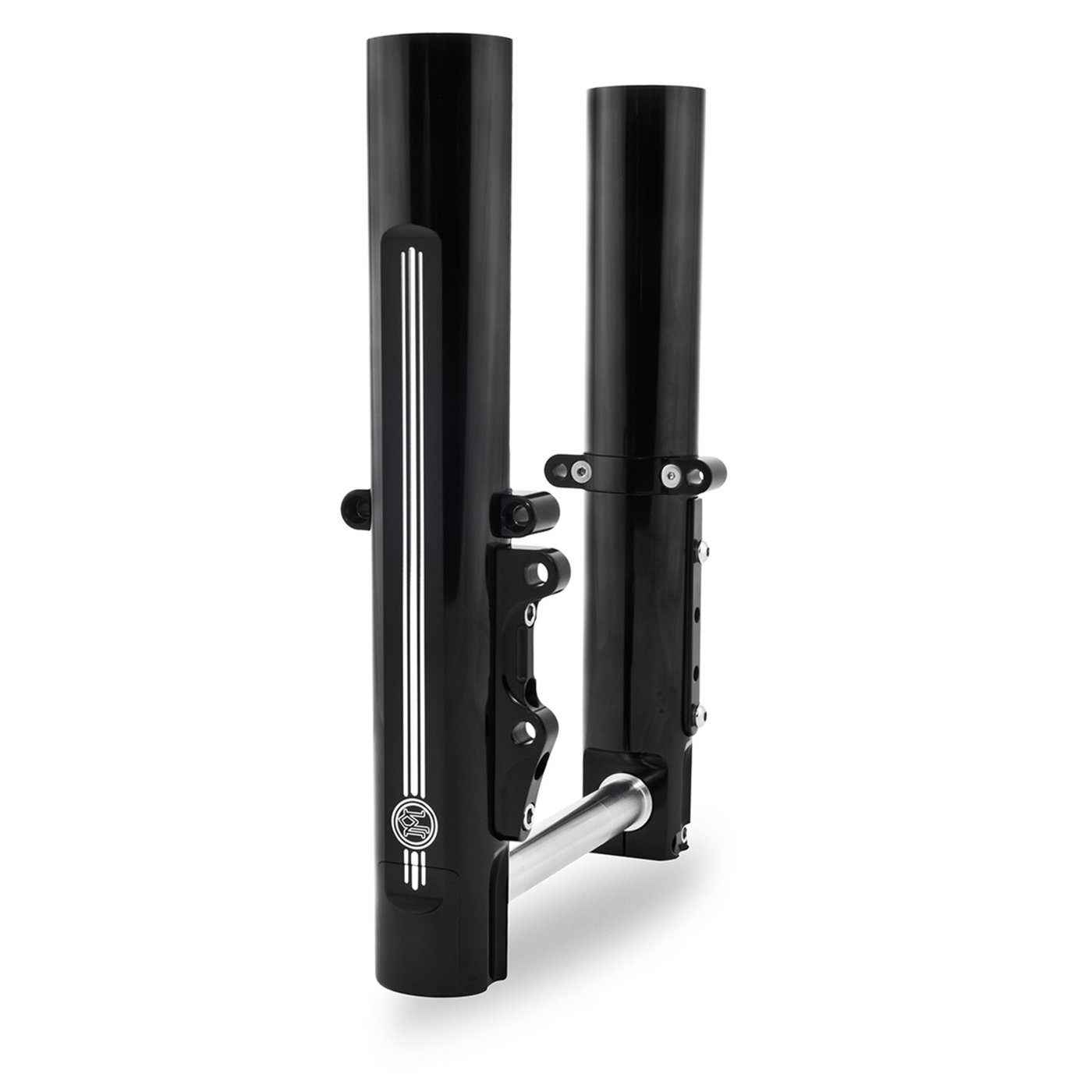 Performance Machine PM, Lower leg assembly, dual disc. Black contrast cut