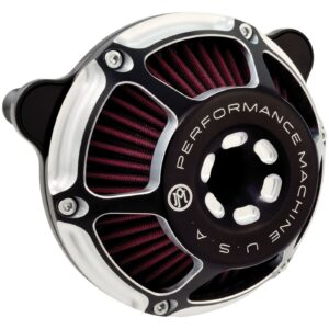 Performance Machine PM, 'Max HP' air cleaner kit. Black CC