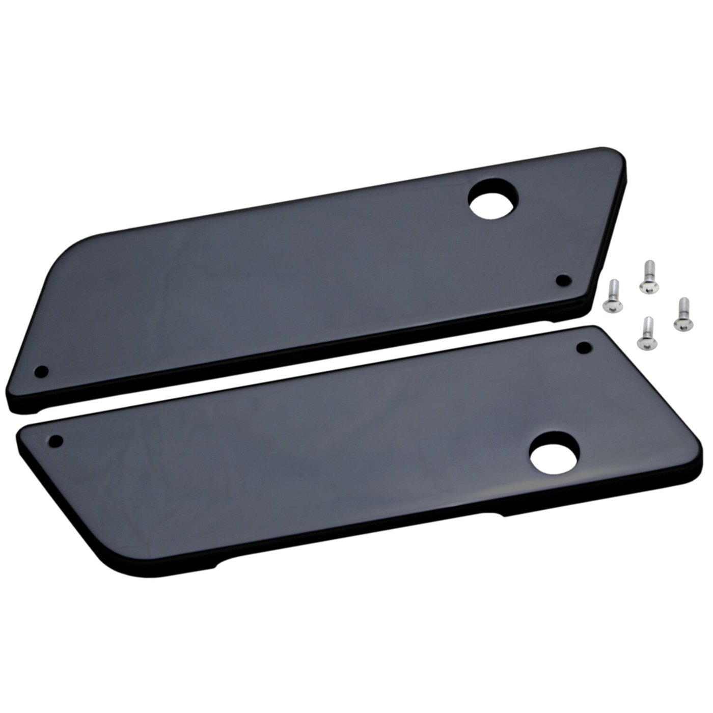 Covingtons Covingtons, saddlebag latch cover set. Smooth. Black