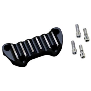 Covingtons Covingtons, handlebar top clamp. Finned, black CC