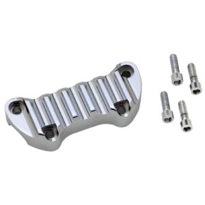 Covingtons Covingtons, handlebar top clamp. Finned, chrome