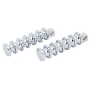 Covingtons Covingtons, Finned foot pegs. Chrome