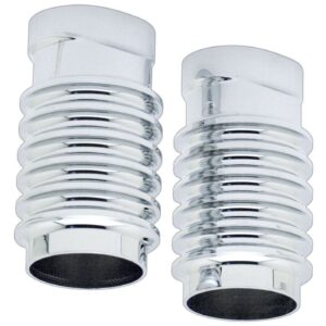 Covingtons Covintons, fork sliders covers. Finned. Chrome
