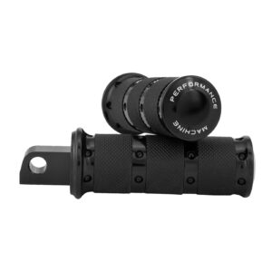 Performance Machine PM, Contour XLS foot pegs. Black