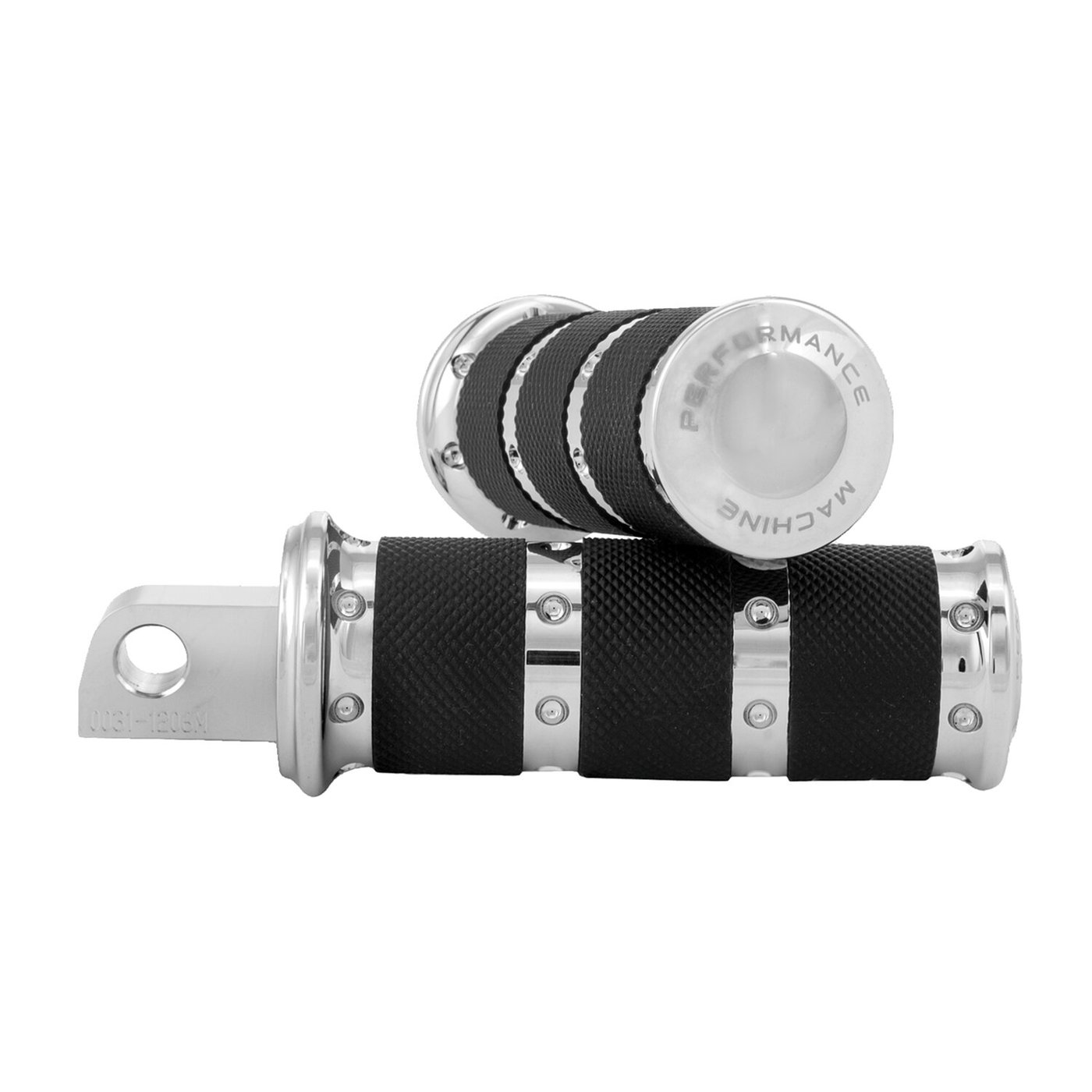 Performance Machine PM, Contour XLS foot pegs. Chrome