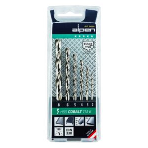 Alpen Alpen, HSS Cobalt drill size 6 pieces