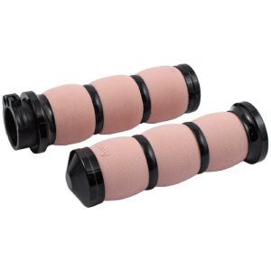 Avon Grips Avon, Air Cushioned grip set. Black anodized/Pink rubber