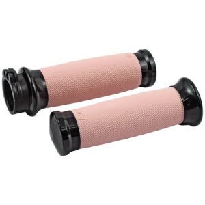 Avon Grips Avon Custom Contour grips, black anodized/pink