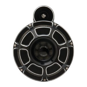 Arlen Ness Arlen Ness, billet horn kit, Beveled. Black CC