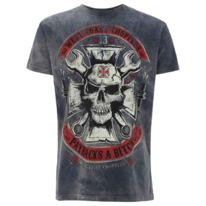 West Coast Choppers WCC Mechanic t-shirt vintage blue