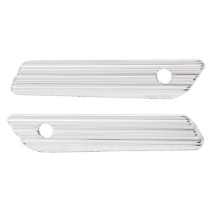 Arlen Ness Arlen Ness, saddlebag latch cover set. 10-Gauge, chrome