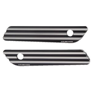 Arlen Ness Arlen Ness, saddlebag latch cover set. 10-Gauge, black CC