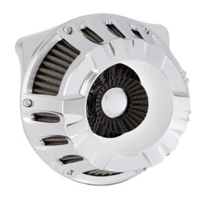 Arlen Ness Arlen Ness, inverted air cleaner kit 'Deep Cut'. Chrome