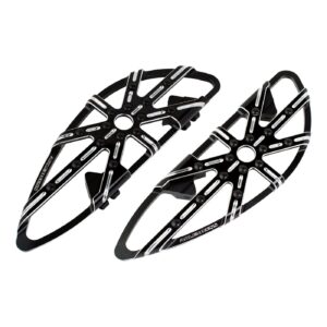 Arlen Ness Arlen Ness, 10-Gauge rider floorboards. Black CC