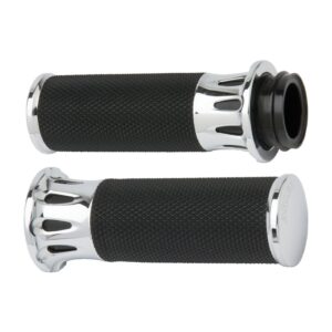 Arlen Ness Arlen Ness, Fusion billet deep cut grips chrome