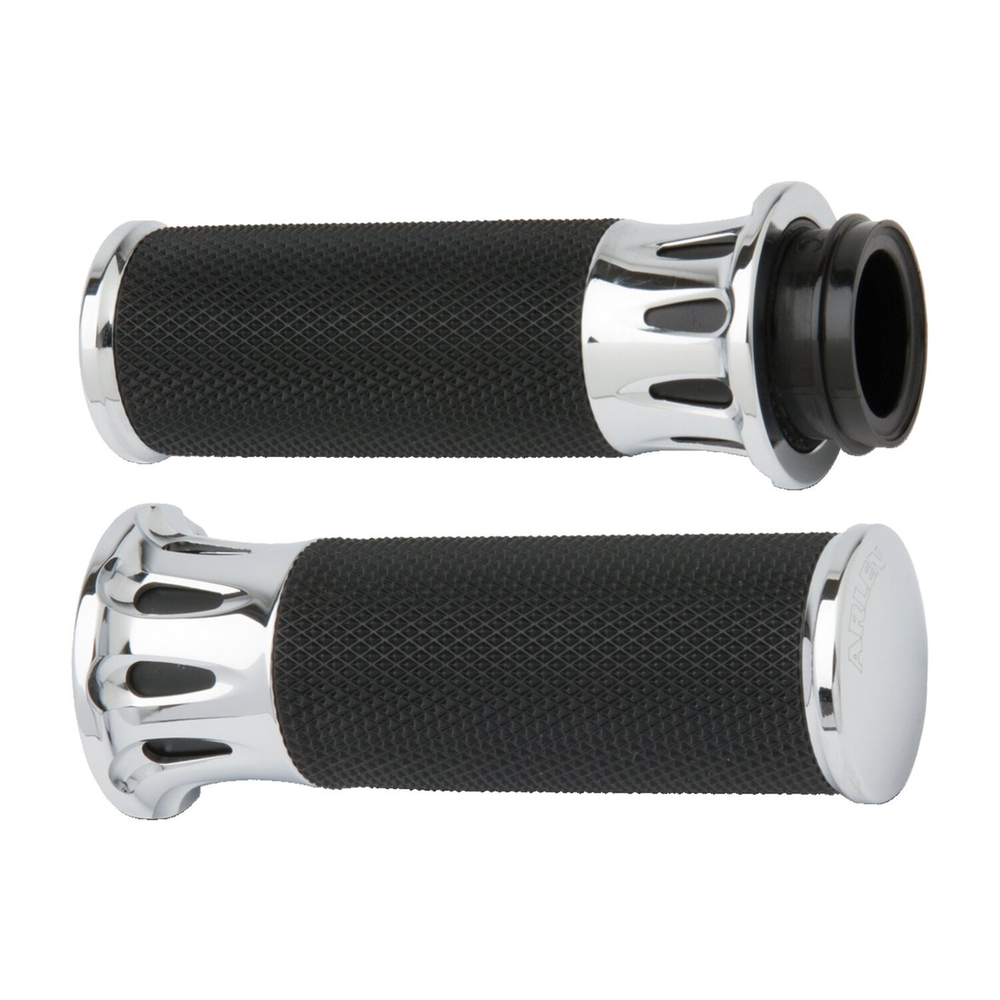 Arlen Ness Arlen Ness, Fusion billet deep cut grips chrome
