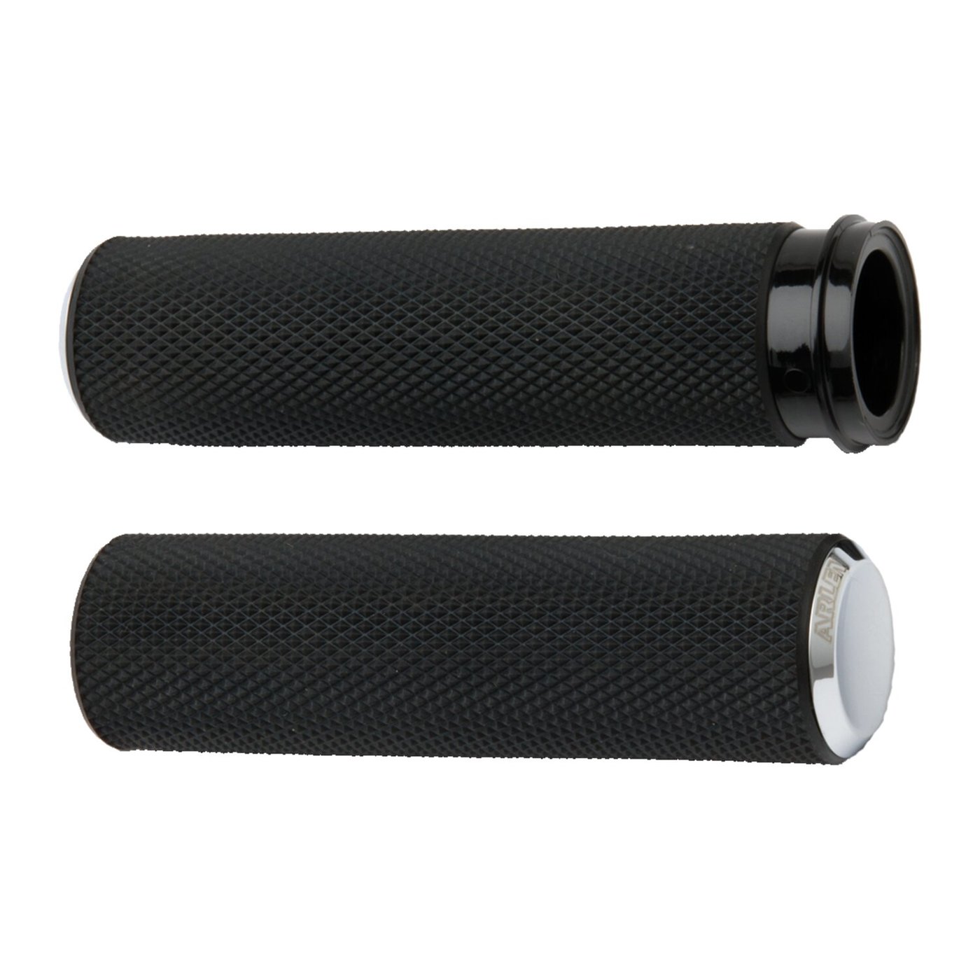 Arlen Ness Arlen Ness, knurled Fusion grips. Chrome