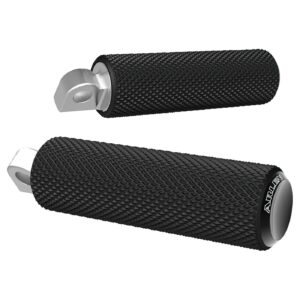 Arlen Ness Arlen Ness,  Fusion foot pegs, Knurled. Black end caps
