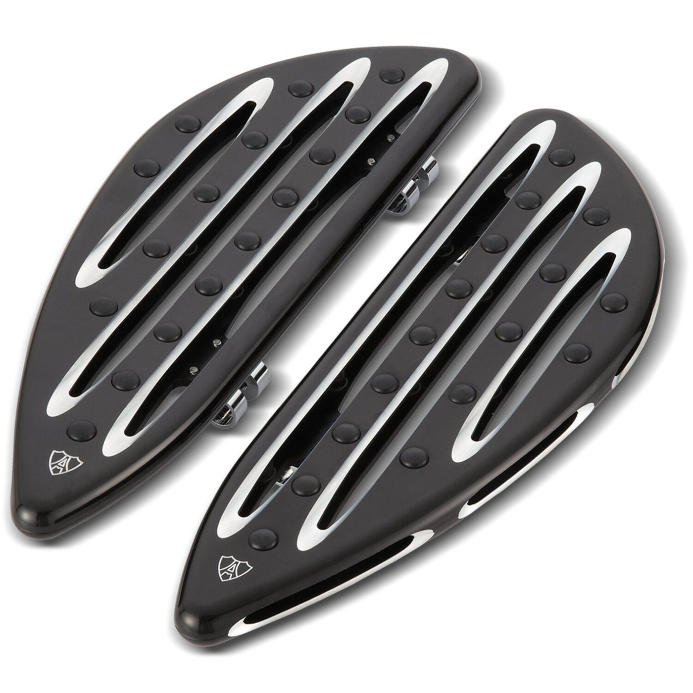 Arlen Ness Arlen Ness, 83-17 Deep Cut rider floorboards. Black - Image 2