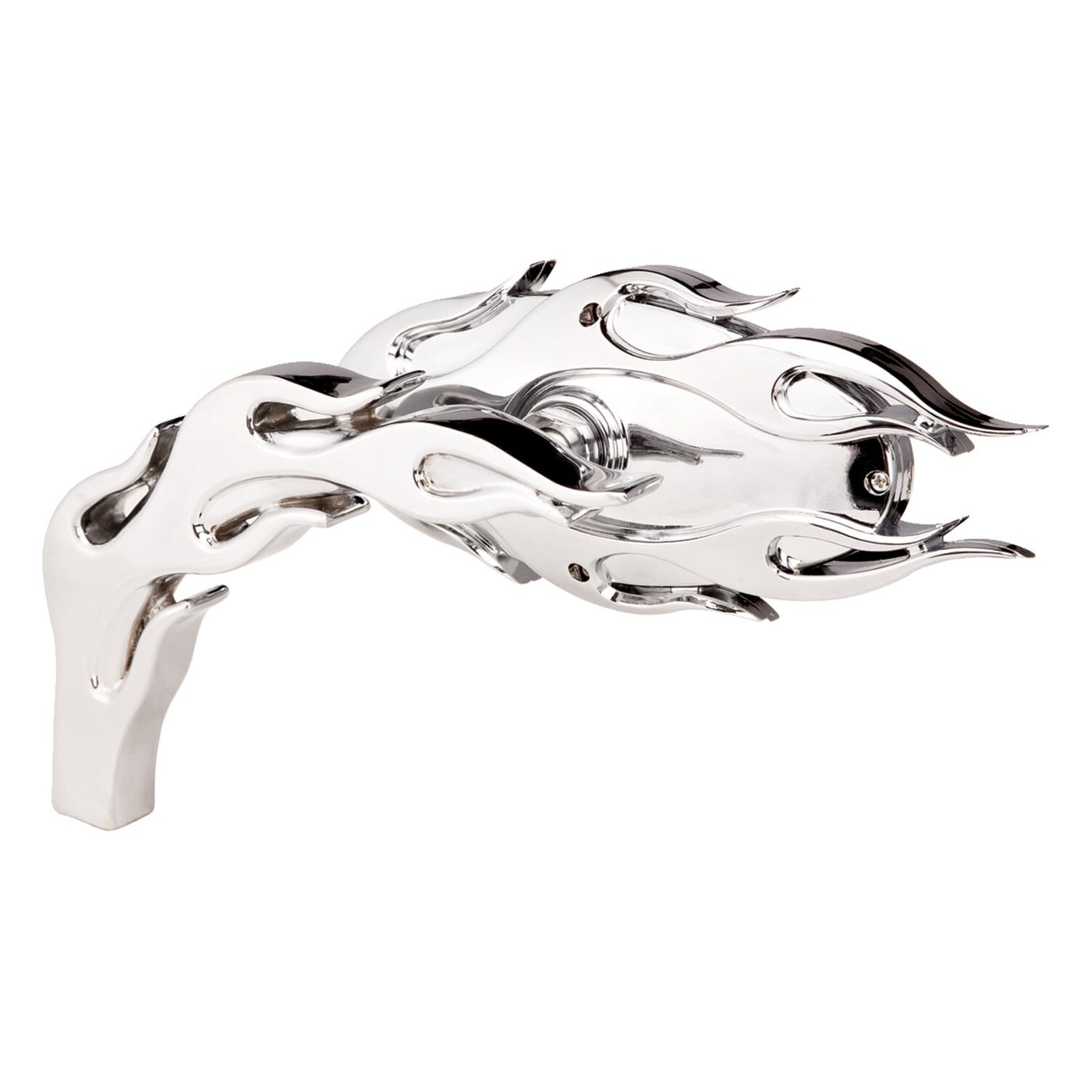 Arlen Ness Arlen Ness, Flamed chrome mirror, left