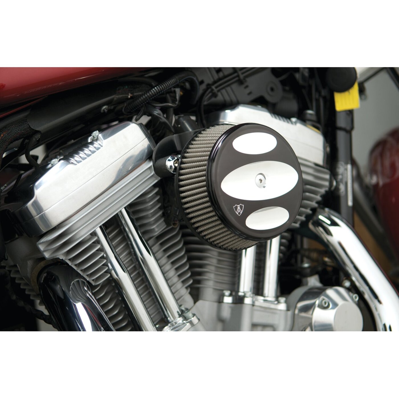 Arlen Ness Arlen Ness, Stage 1 Billet Sucker air cleaner kit. Black