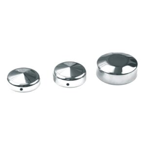 MCS Cover, fork stem nut 41mm models. Chrome