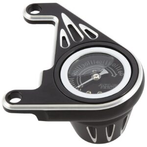 Arlen Ness Arlen Ness, oil pressure gauge kit. Deep Cut, black