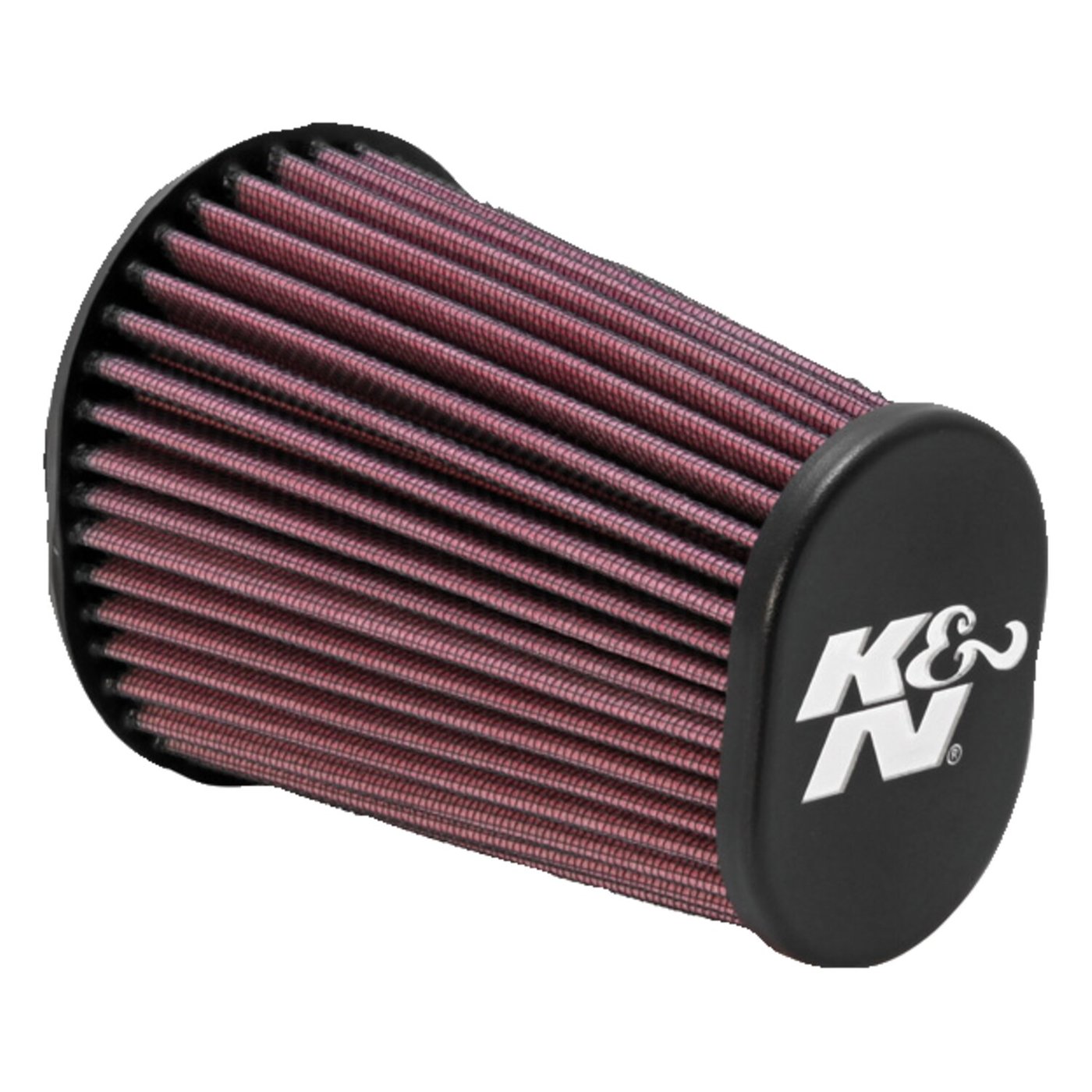 K&N K&N, replacement air filter element. Black tip logo