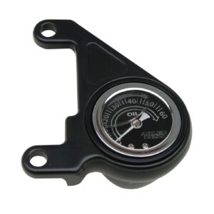 Arlen Ness Arlen Ness, oil pressure gauge kit. Radius, black
