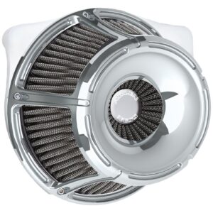 Arlen Ness Arlen Ness, inverted air cleaner kit 'Slot Track'. Chrome