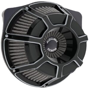 Arlen Ness Arlen Ness, inverted air cleaner kit 'Beveled'. Black CC