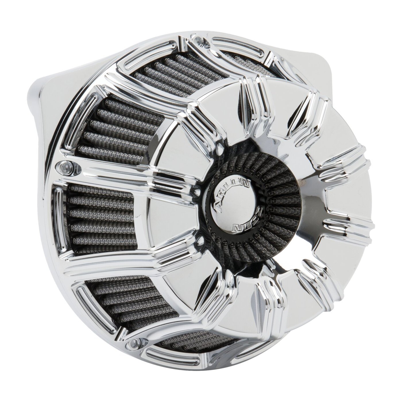 Arlen Ness Arlen Ness, inverted air cleaner kit '10-Gauge'. Chrome