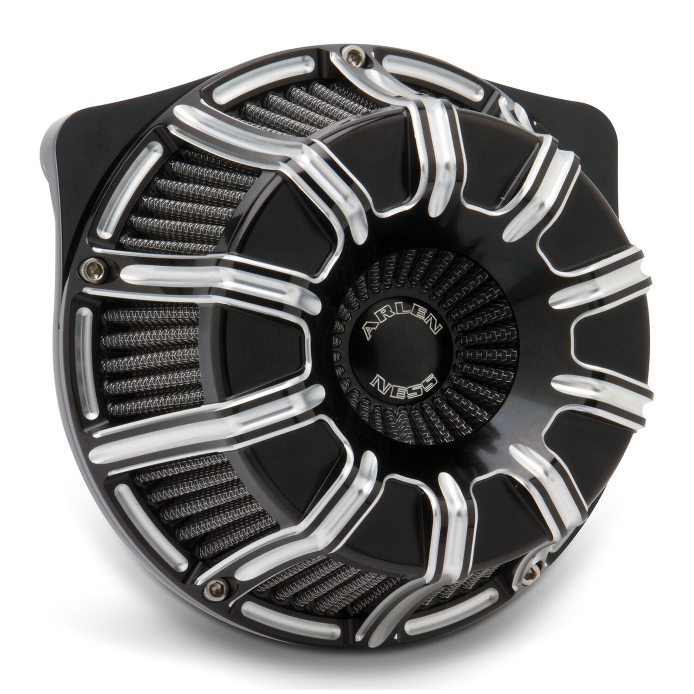 Arlen Ness Arlen Ness, inverted air cleaner kit '10-Gauge'. Black CC