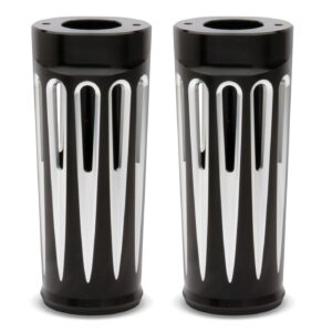 Arlen Ness Arlen Ness, Deep Cut fork boots +2". Black contrast machined