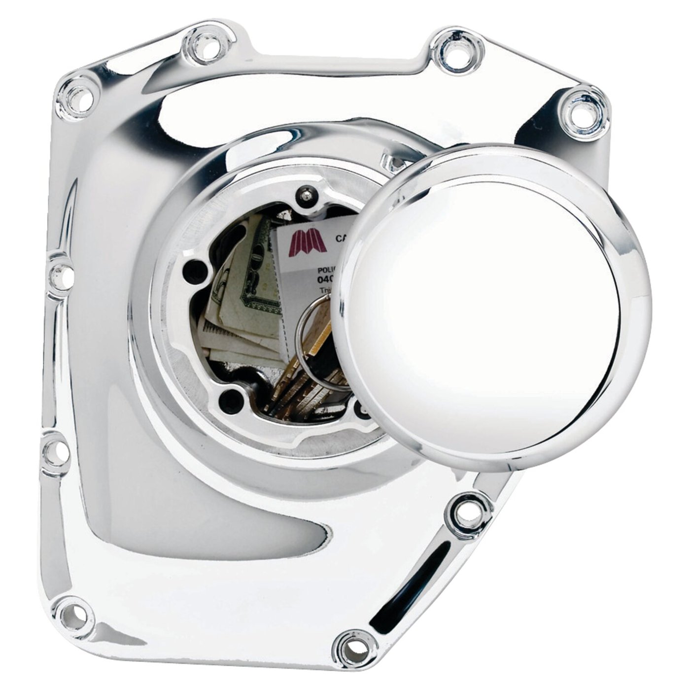 Jims JIMS, Twin Cam Bike Pocket. Chrome, "Smooth" - Image 2