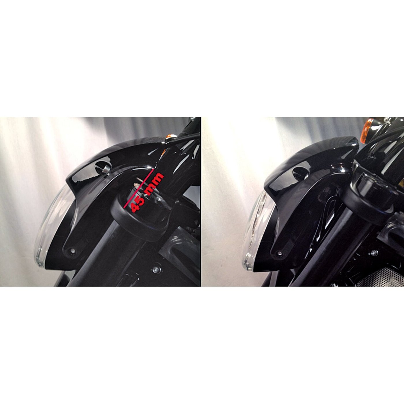 Cult-Werk Cult-Werk, headlamp 45mm lowering kit. Black - Image 2