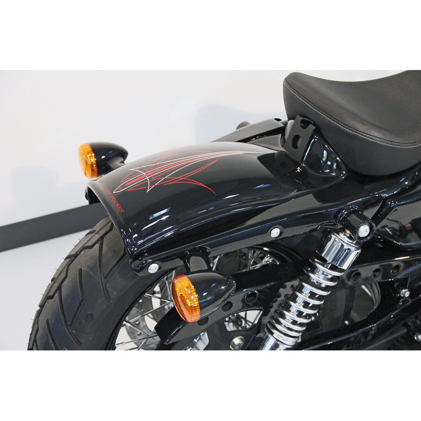 Cult-Werk Cult-Werk, XL 'Bobber' rear fender. Matte black - Image 2