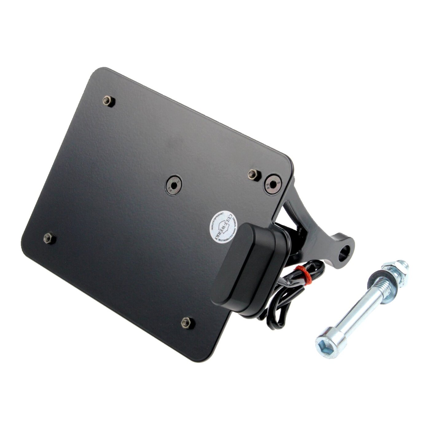 Cult-Werk Cult-Werk, side mount license plate bracket. Switzerland