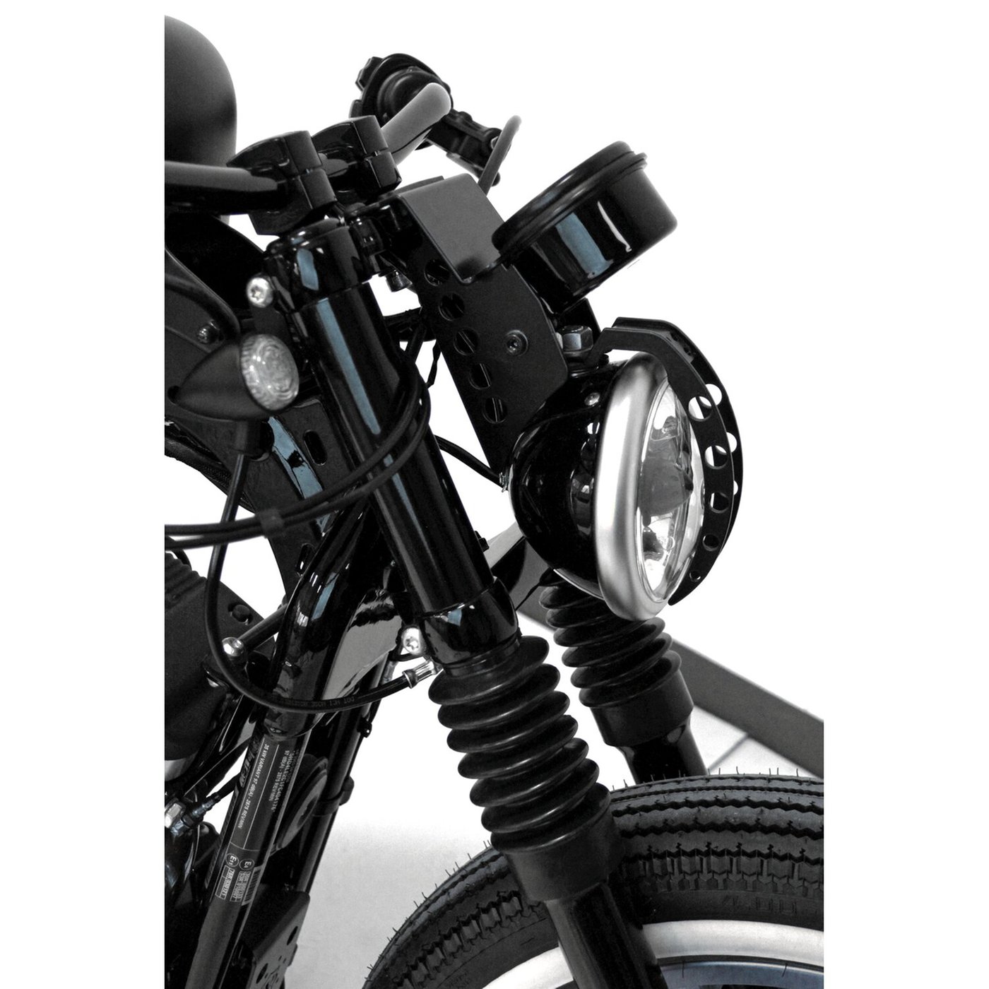 Cult-Werk Cult-Werk, 6-piece fork tube cover kit. Gloss black - Image 2
