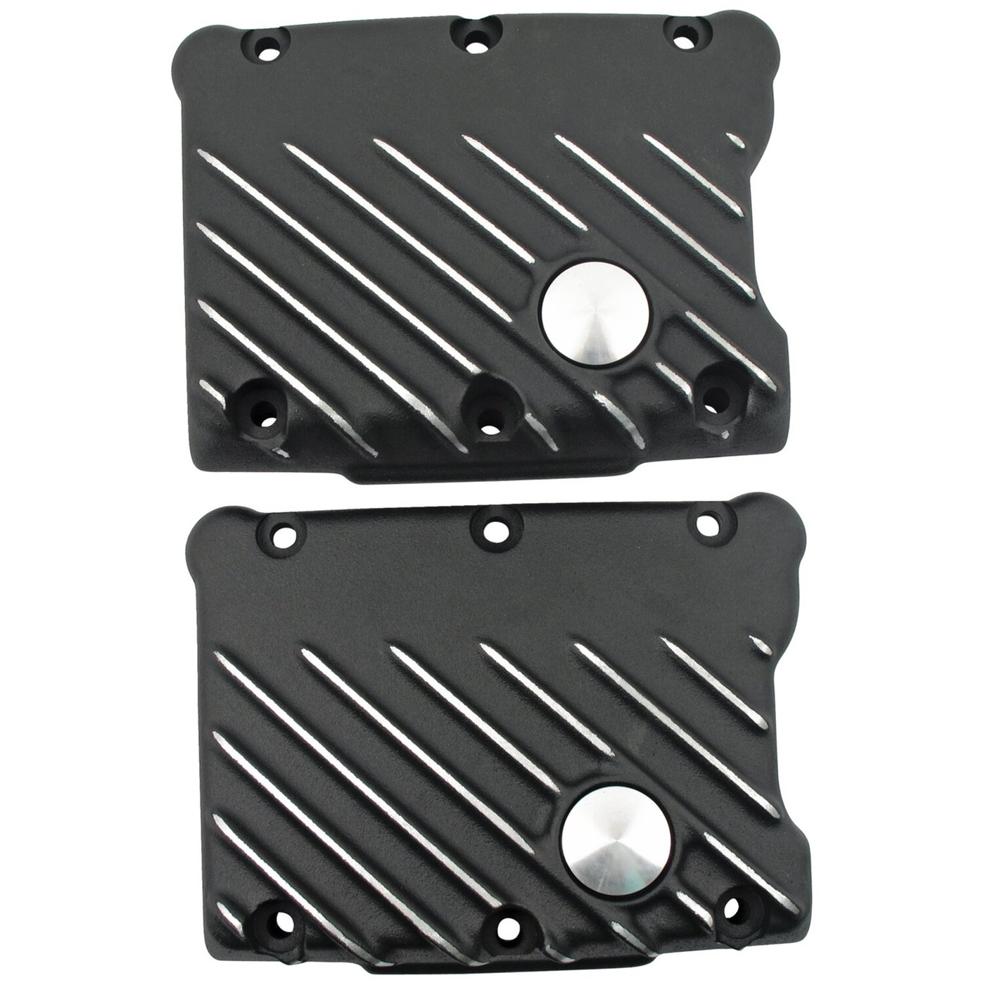 EMD EMD, Twin Cam Snatch rocker cover set. Black Cut