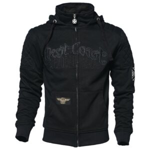 West Coast Choppers WCC Choppers Por Vida zip hoodie black